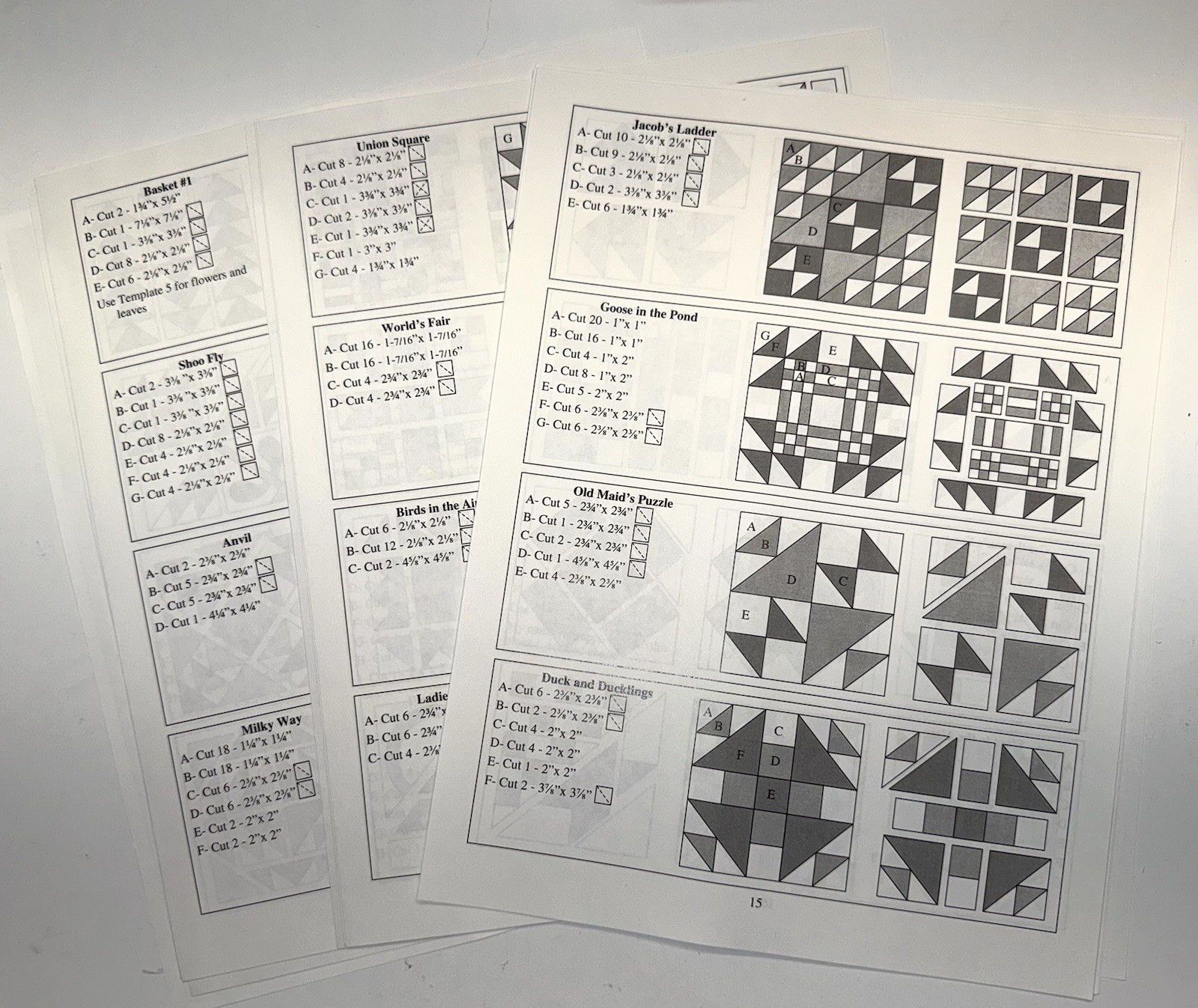 Lori Smith Quilt Block Sampler Pieced Quilt Pattern From My Heart To Your Hands