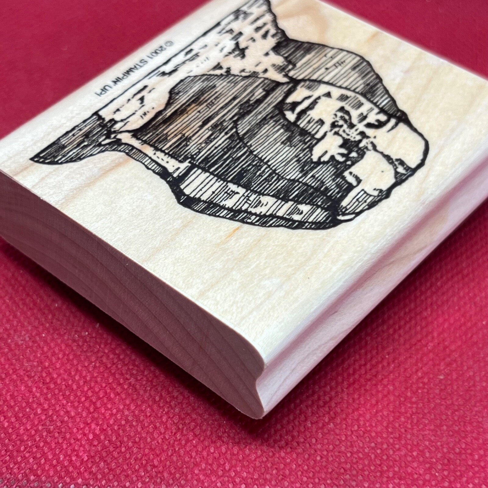 Sphinx Travel Egypt Giza World Wonder 2001 Rubber Stamp Stampin Up