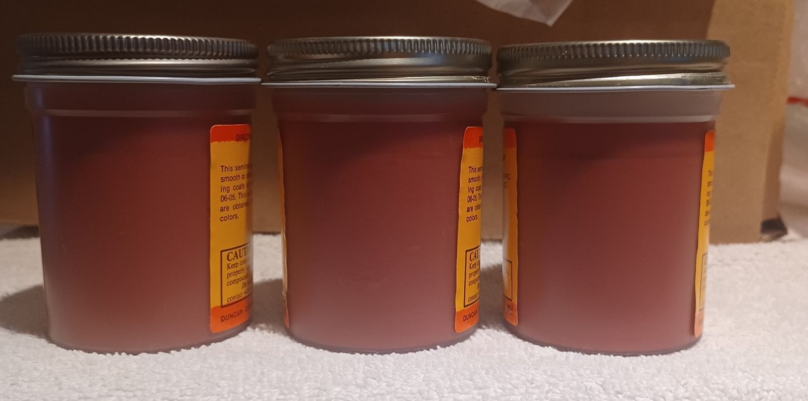 Duncan Discontinued RARE “GL” Semi-Transp. Gloss Glaze Golden Honey Color 4 oz
