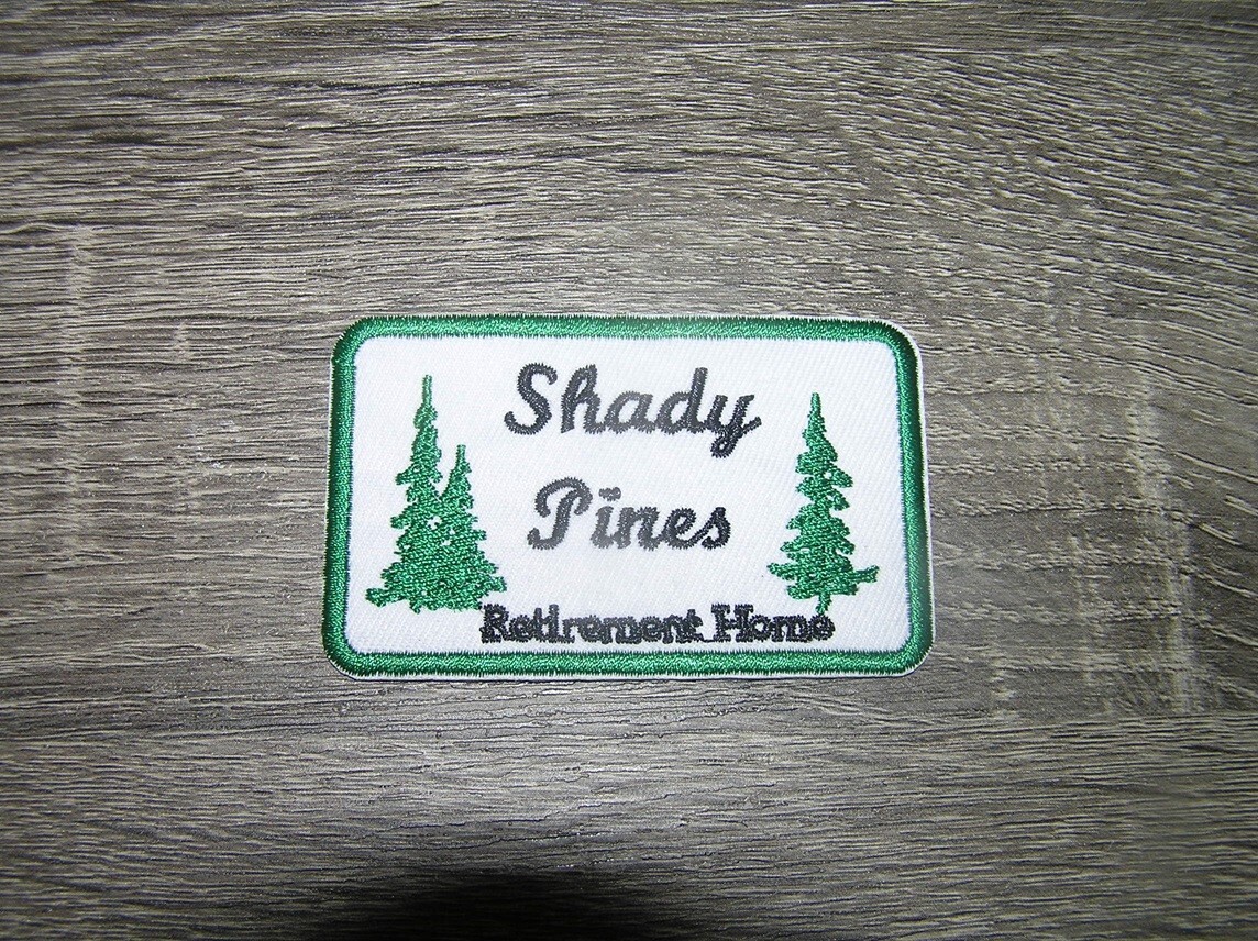 Shady Pines Retirement Home Golden Girls TV Show Iron On Patch 3″ x 2″