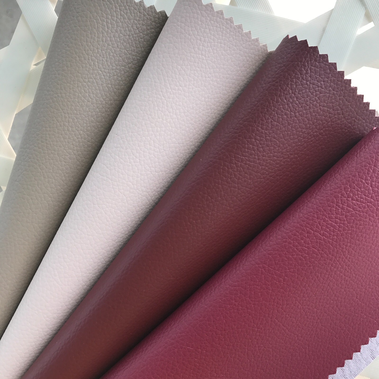 45+ Colors Self-Adhesive Vinyl Fabric Faux Leather 56″Wide Continuous By Yard