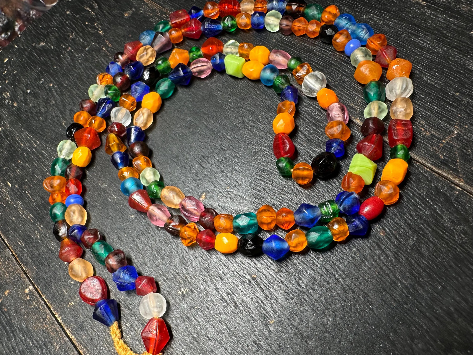 Vintage style Mix Assorted Shapes and multicolor glass beads from Nepal