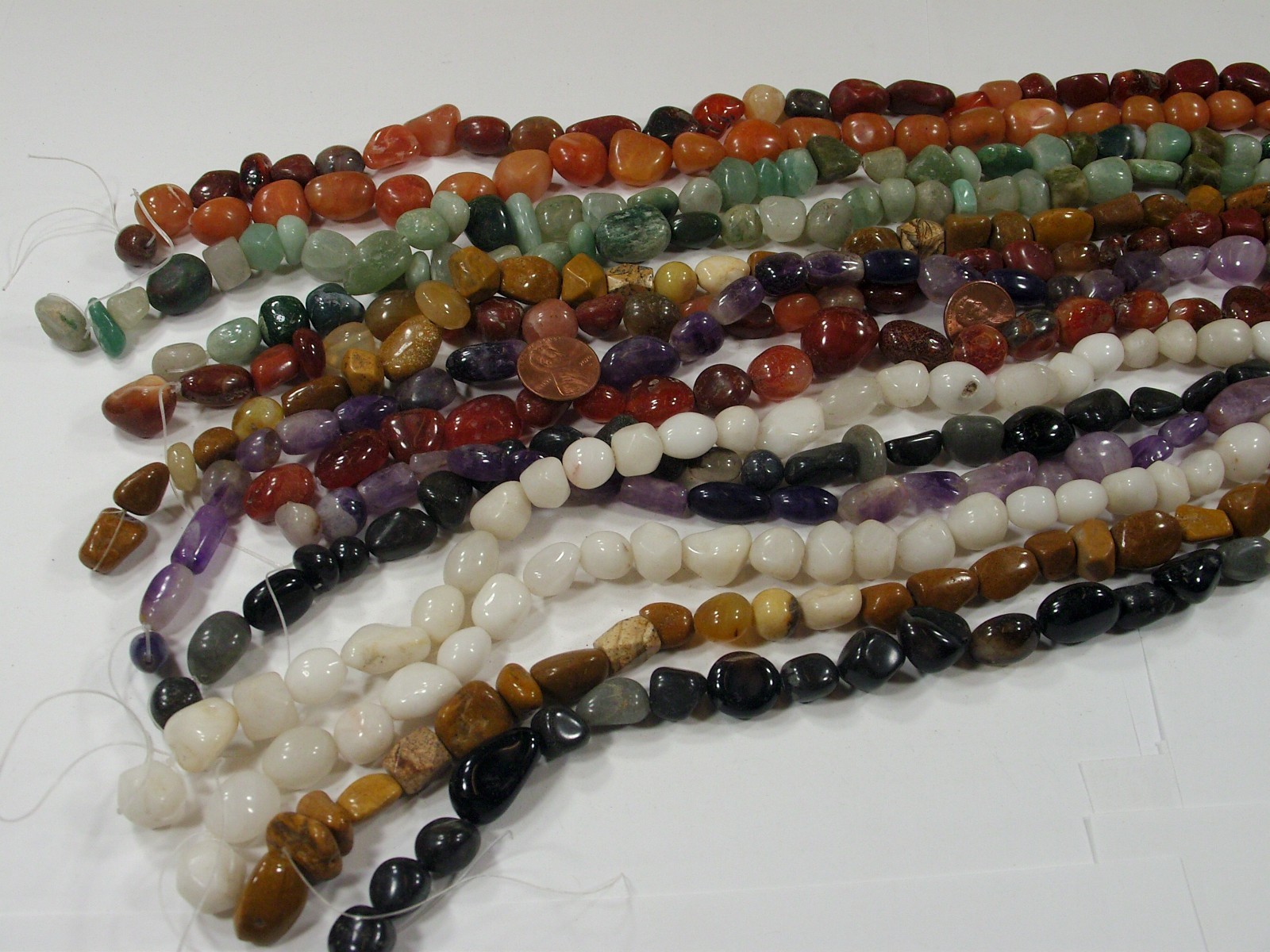 2 Pounds Assorted Shapes, Sizes, and Styles India Handmade Stone Beads (UDM-1) ⭐