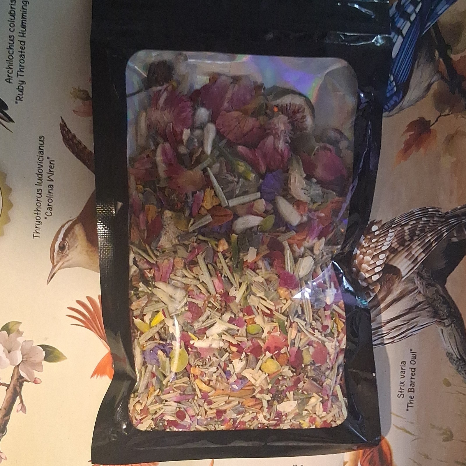 Mixed Dried Flowers Botanical Blend Multiple Parts in Sealed Bag