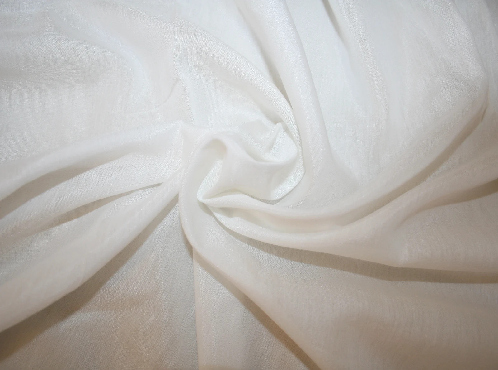 Off White Ivory Silk & Cotton Thin Lining Fabric Shirting Dress BTY 44″ W