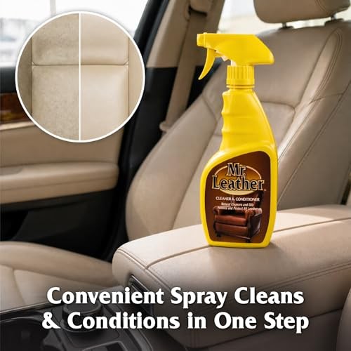 Cleaner & Conditioner Spray, Safe for All Leather & 16 Fl Oz (Pack of 1)
