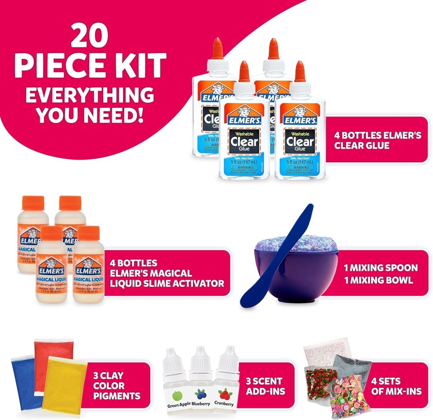 Fruity Fusion Slime Making Kit – Non-Toxic Fun for Kids with Scents & Colors