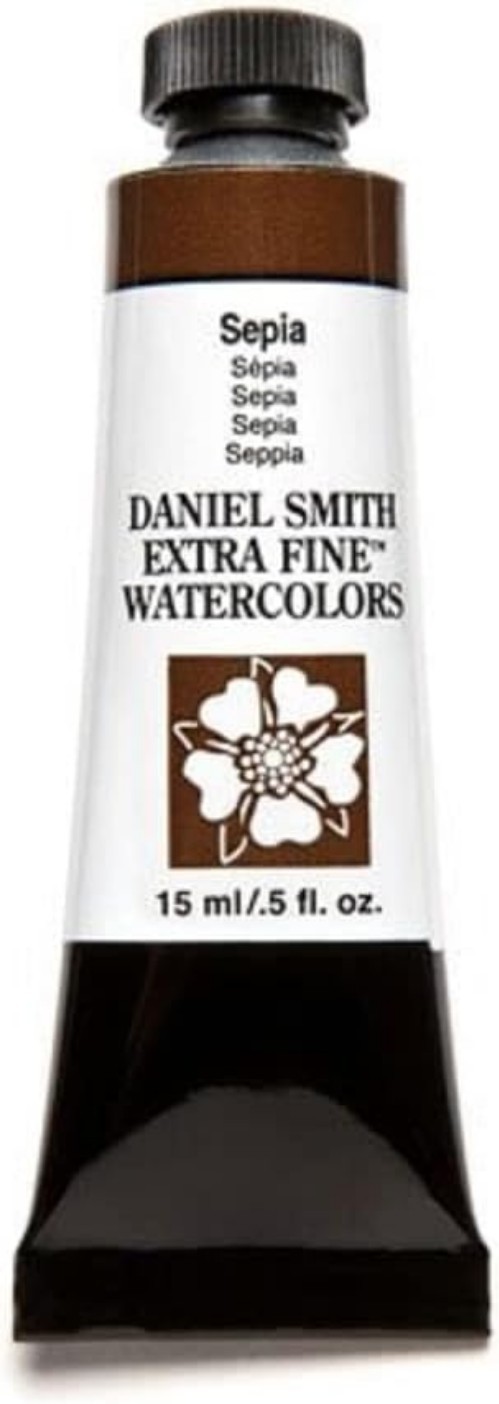 Watercolor Paint Tube Extra Fine Sepia 0.5 Fl Oz Arts and Crafts