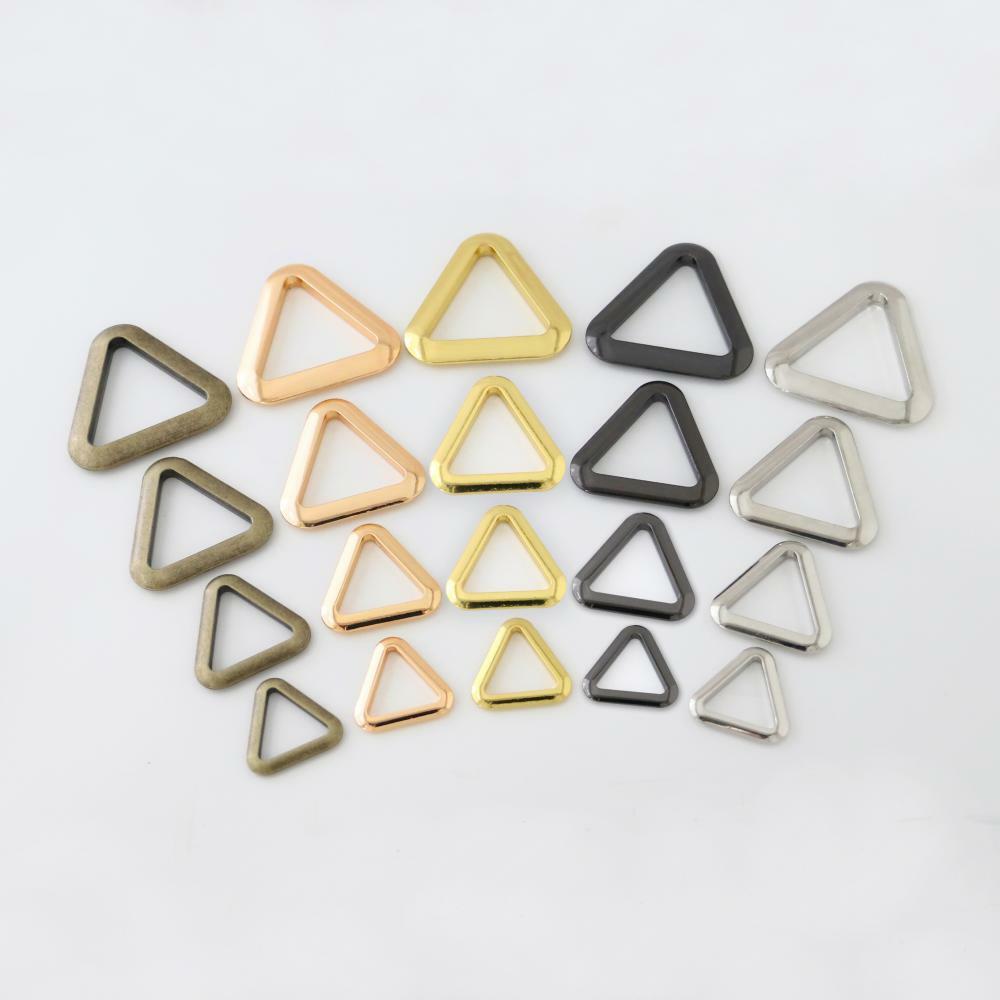 Metal Flat CAST Ring – Triangle alloy for straps,purses,bags,Choose Size & color