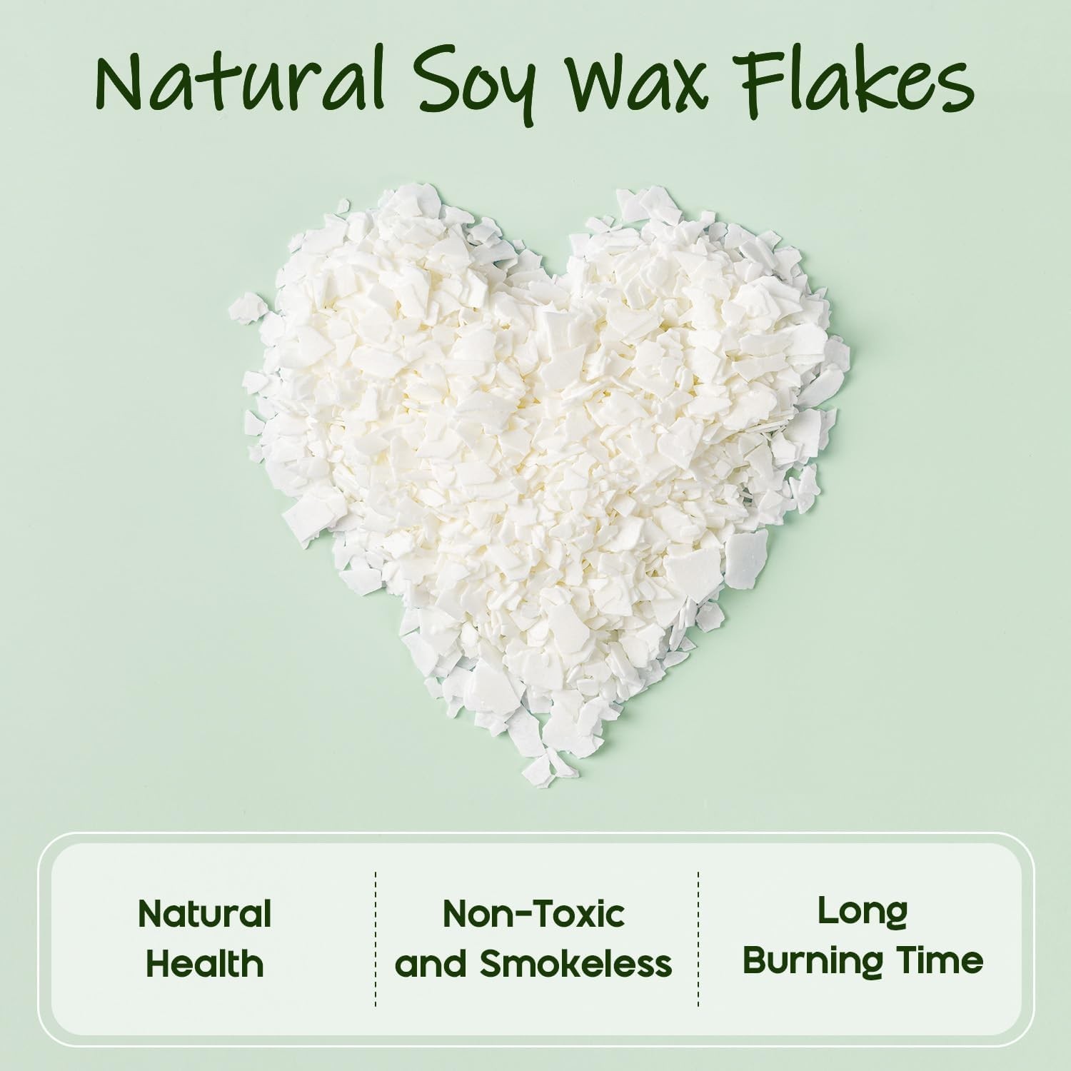 Soy Wax Flakes for Candle Making, Natural Candle Wax, Farm-Sourced, No Additi…