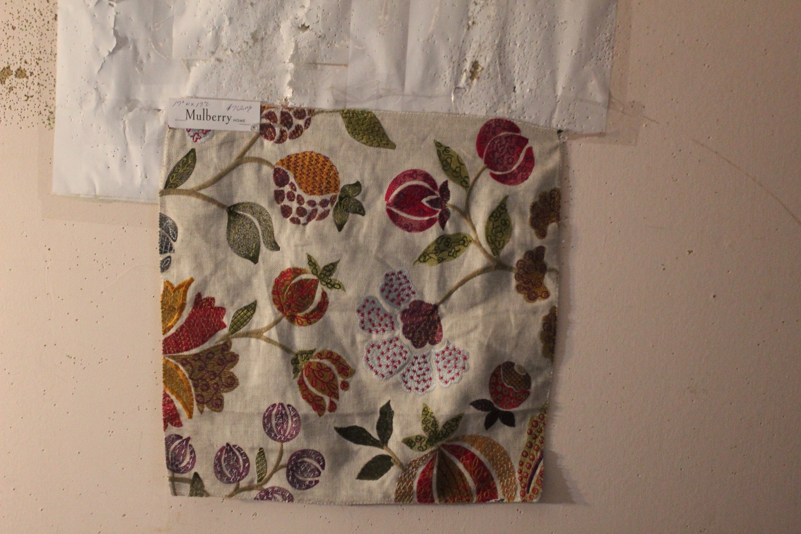 Mulberry Home Wilderness Embroidered Floral Variour Colors and Sizes