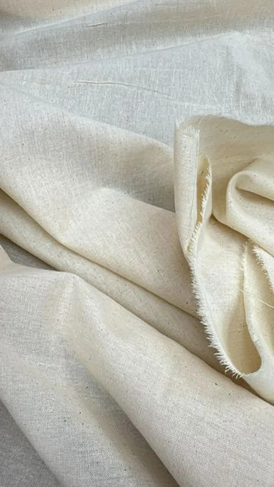 100% Cotton Muslin Fabric – 63″ Wide Natural Cloth for Quilting & Sewing