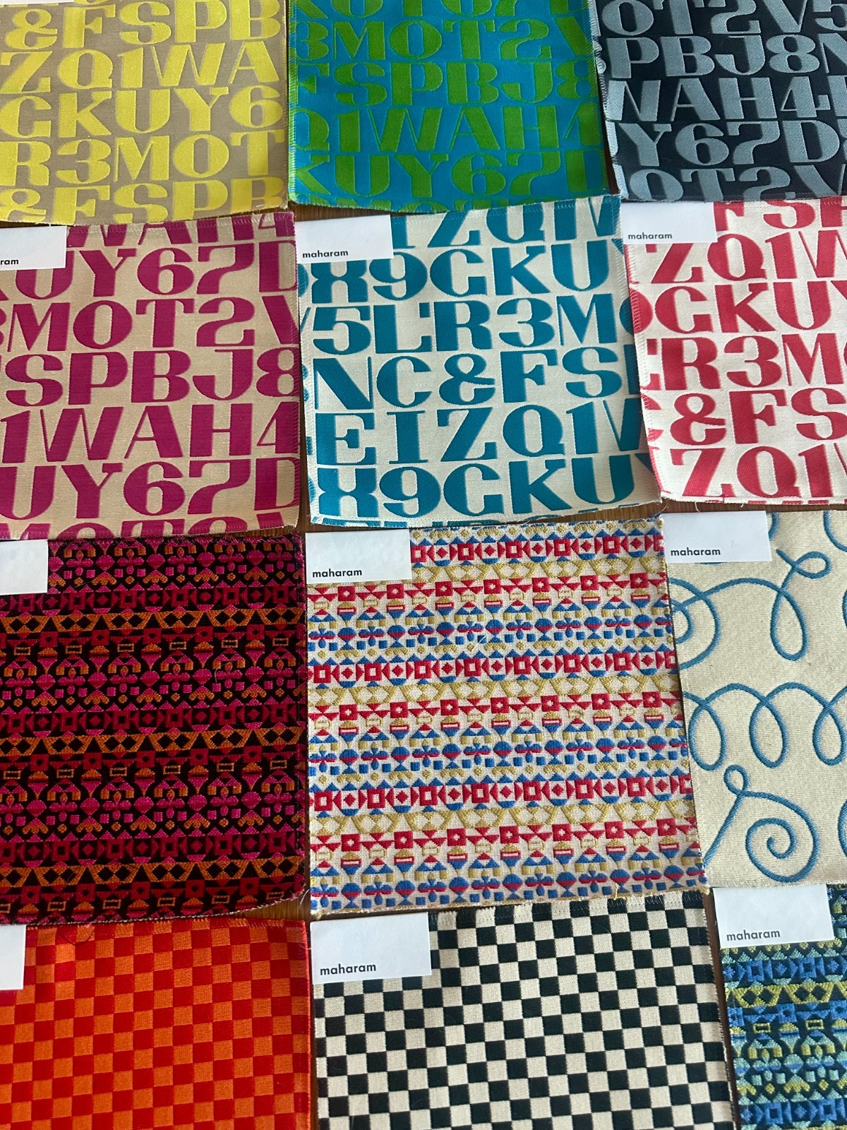16 Alexander Girard Maharam Fabric samples textiles mid century modern eames