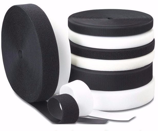 Hook and Loop sew-on black,white,red, beige, gray & hunter green ,10 or 27 yards