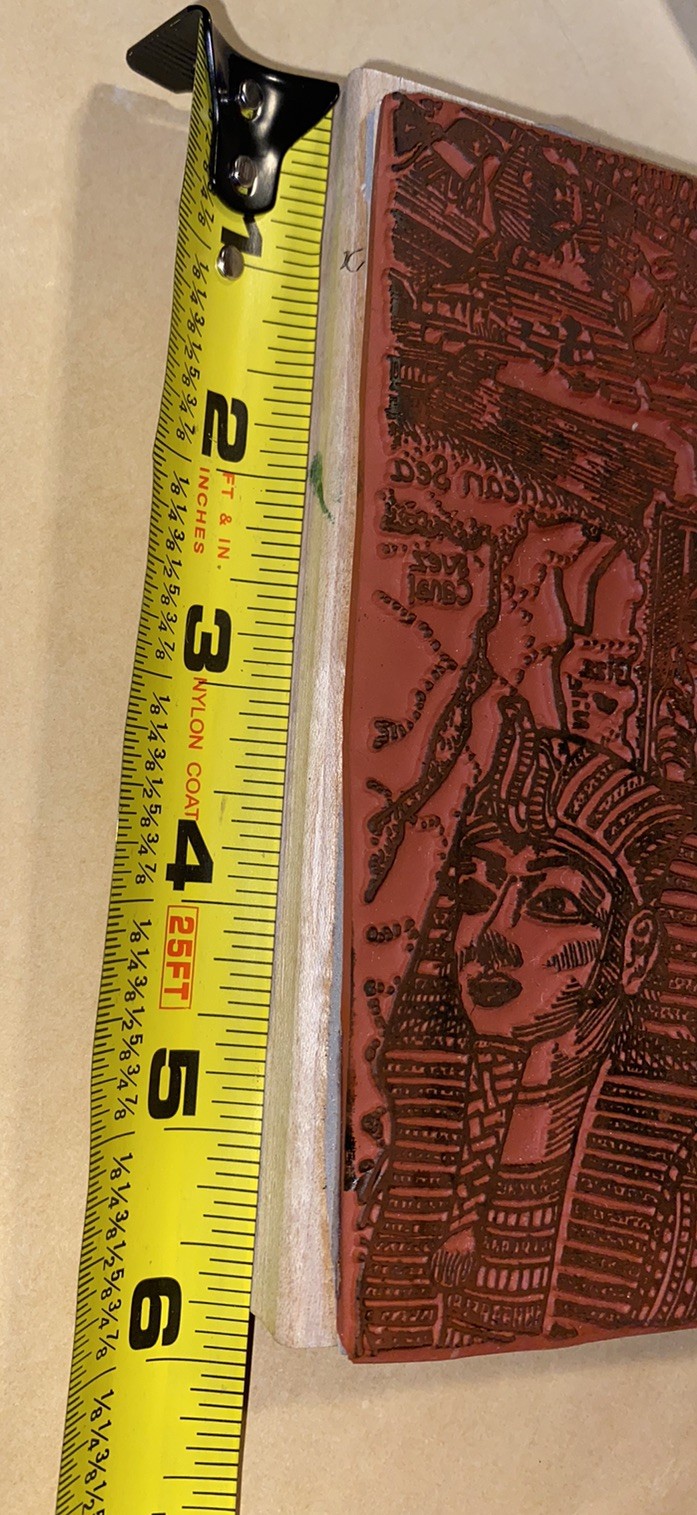 The Great Sphinx Egyptian Hieroglyphics Suez Canal Rubber Wood Stamp Egypt Libya