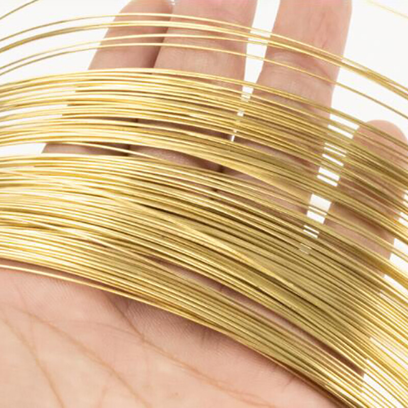 Brass Round Wire Bare Unplated Ø0.3mm – 5mm Diameter Jewelry Making / Wire Craft