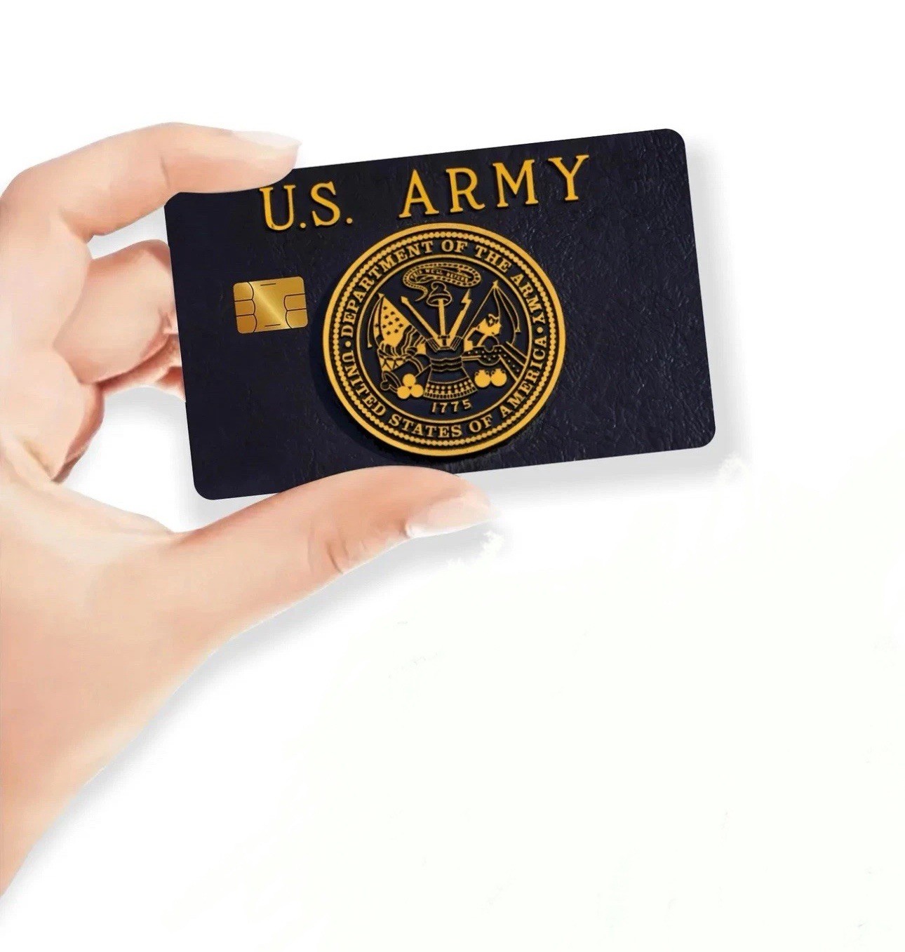 UNITED STATES US ARMY GOLD BLACK CREDIT DEBIT CARD SKIN STICKER 1PC
