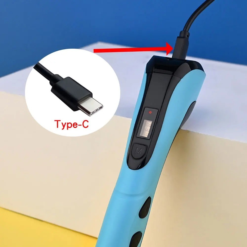 New Style 3D Printing Pen Set for Kids with PLA Filament Power Supply Travel Cas