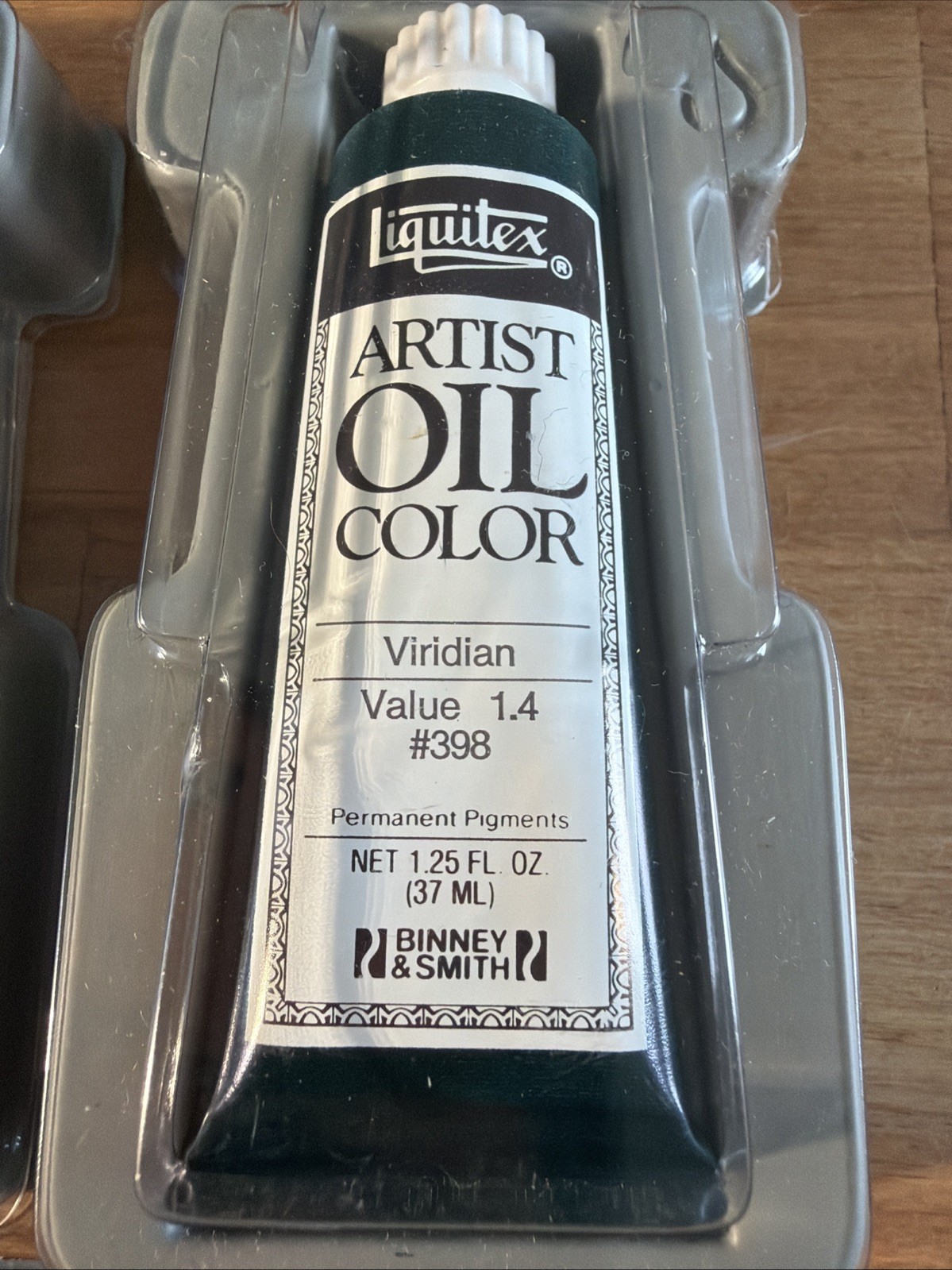 Liquitex Oil Paint Lot (3). Viridian #398, Prussian blue #318, Green Earth #214