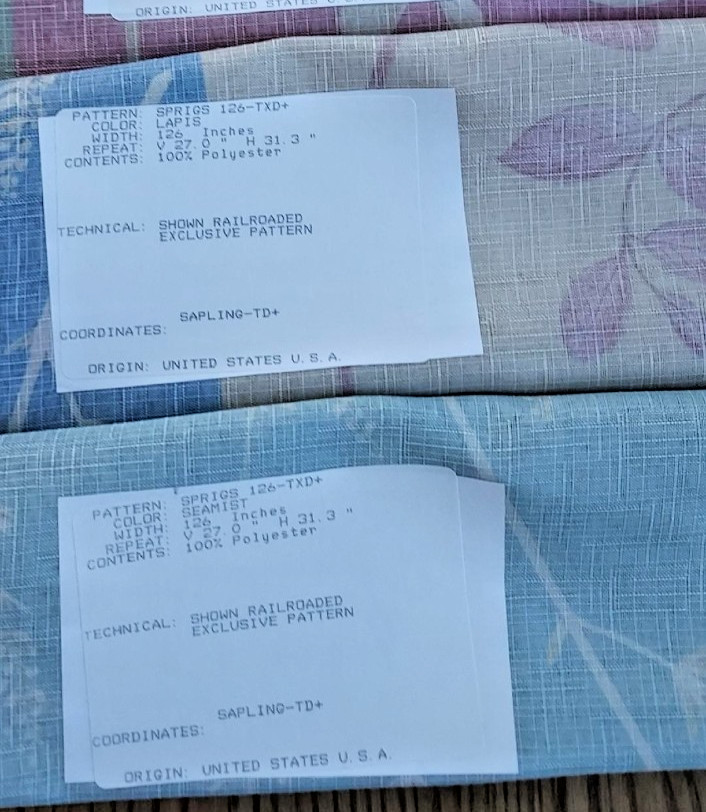 SALE Fabric Remnants 5 Upholstery Showroom Samples 24″W x 22″ JULY Special