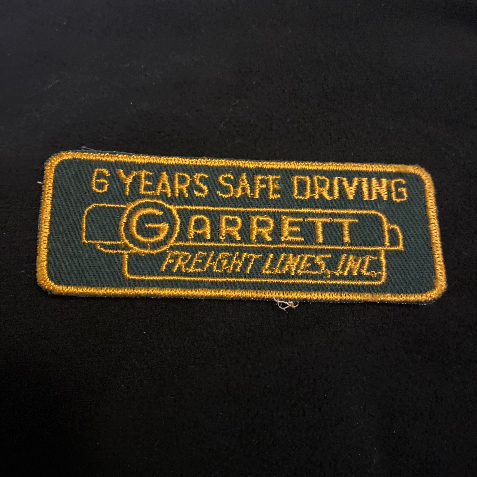 VTG GARRETT FREIGHT LINES 6 YEARS SAFE DRIVING Sew On Patch