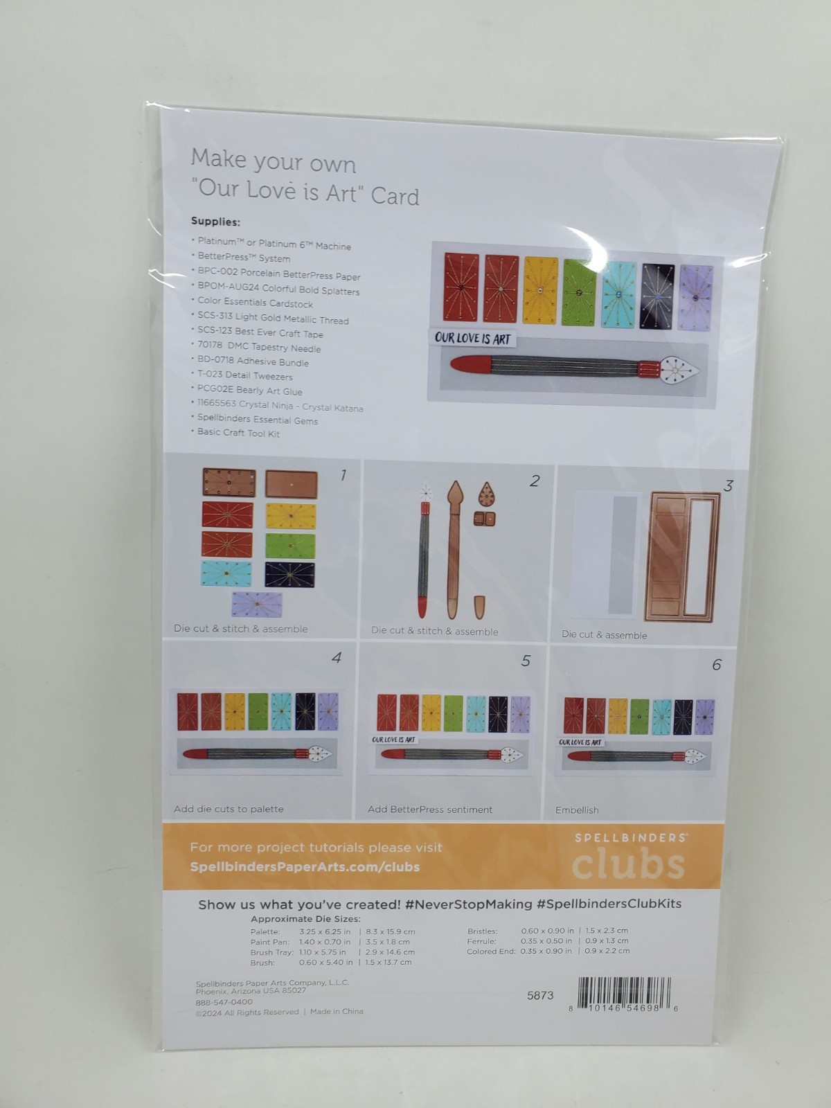 SP1 SPELLBINDERS STITCHING DIE OF MONTH AUGUST 2024 STITCHED COLORFUL PALETTE