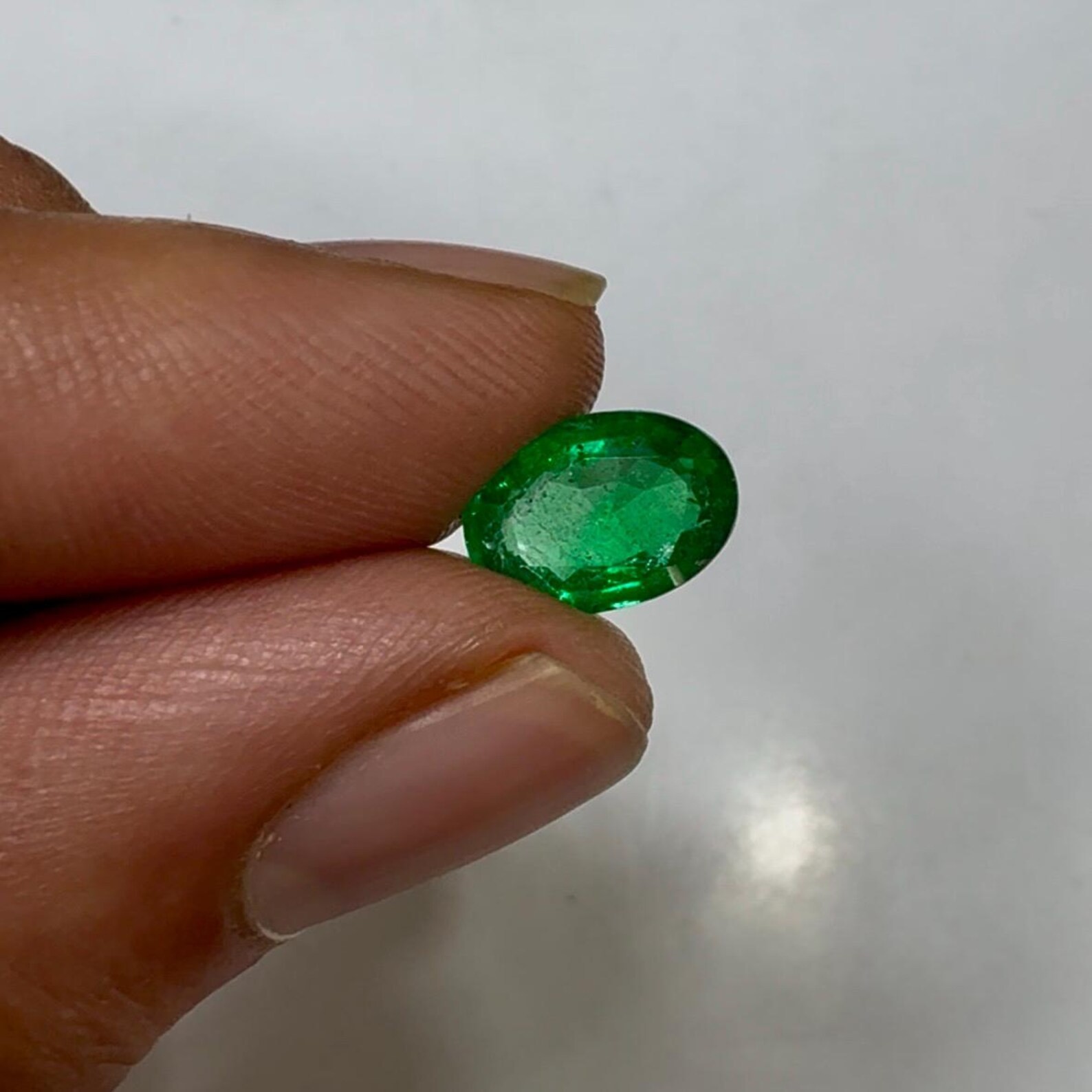 Natural Zambia Emerald 1.36 Cts Oval Cut 8X6 MM Loose Gemstone For Jewelry