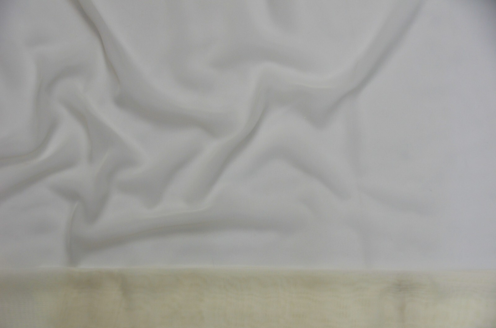 White & Ivory IFR Sheer Chiffon Fabric | 58″ Wide x 70 Yard Bolt | UPS Ground |