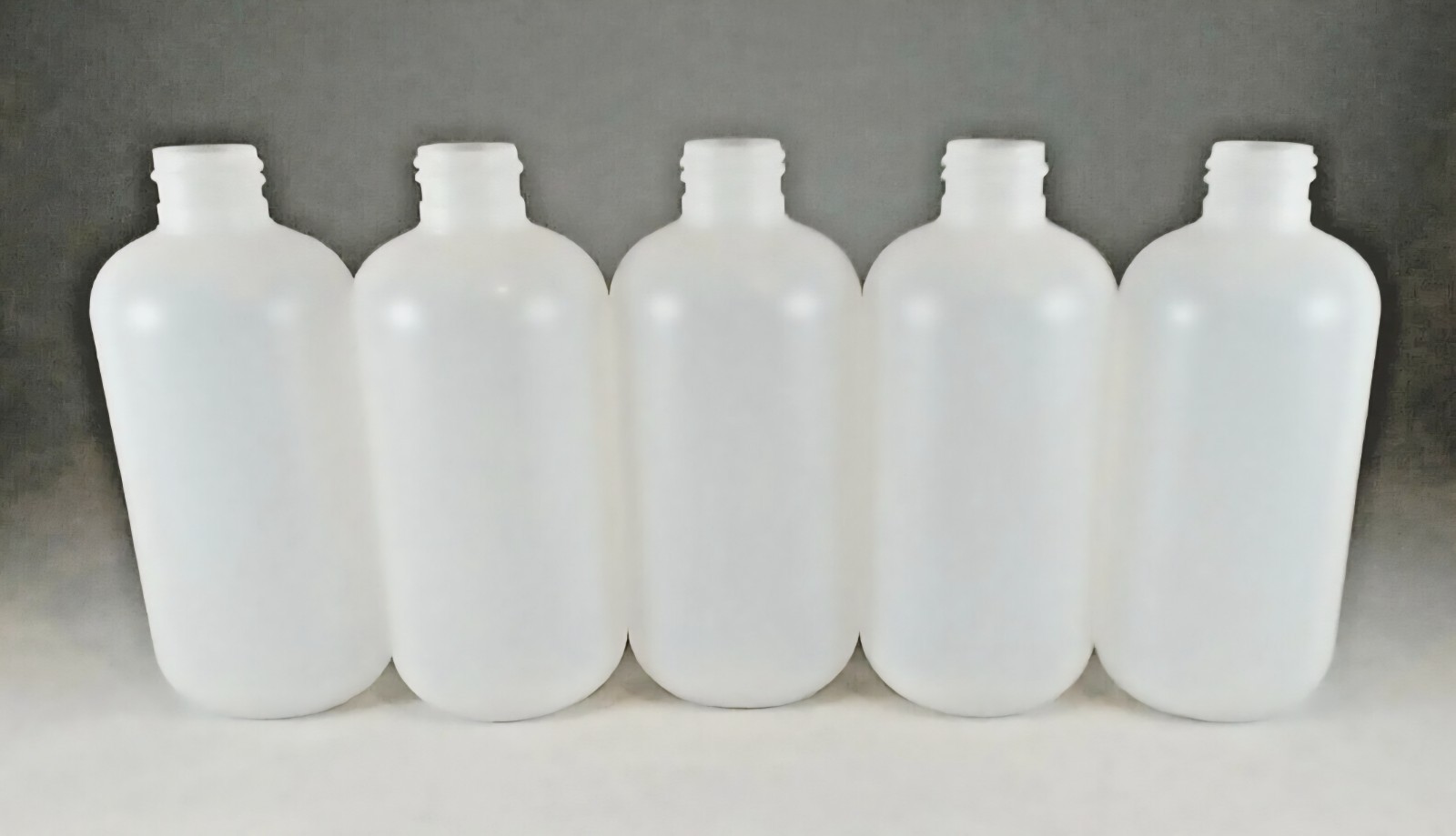 Natural HDPE BOSTON ROUND BOTTLES 100ml | 3.4 oz. Full Case 400 units.