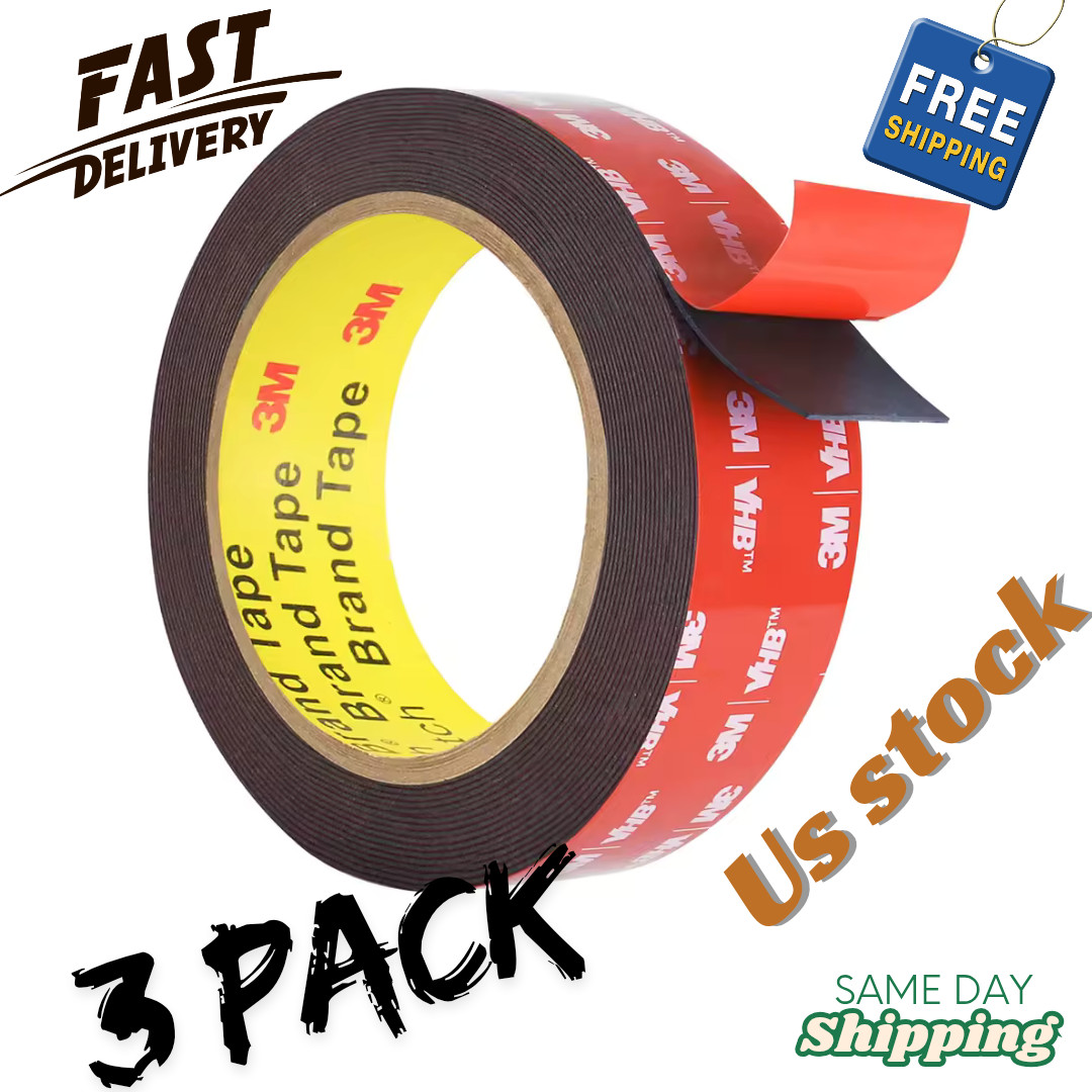 3M VHB Double Sided Tape Heavy Duty Mounting Tape for Car, Home and Office