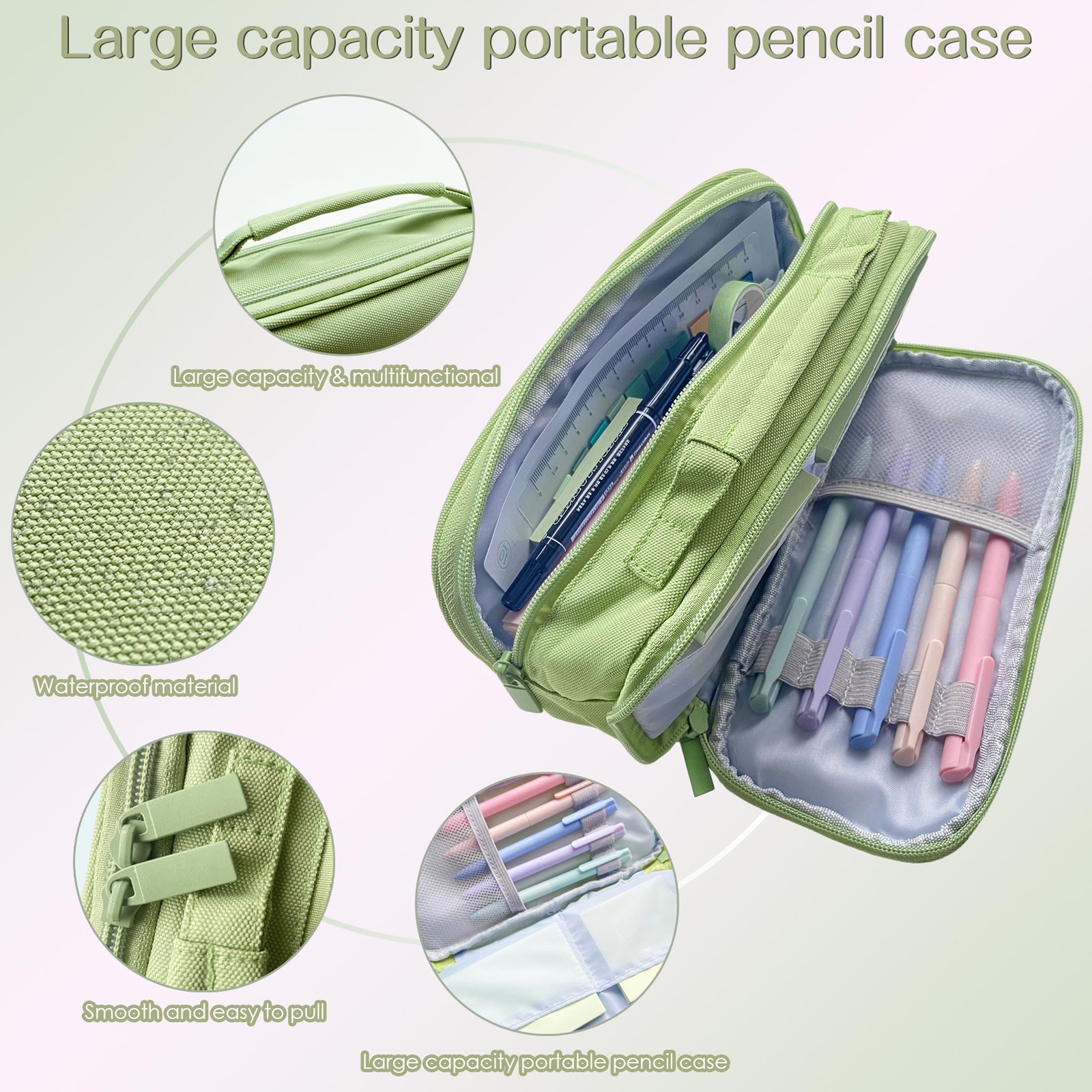 J6&H6 170Pcs Complete Bible Study Supplies 8.11 x 9.96 x 2.68 inches, Green