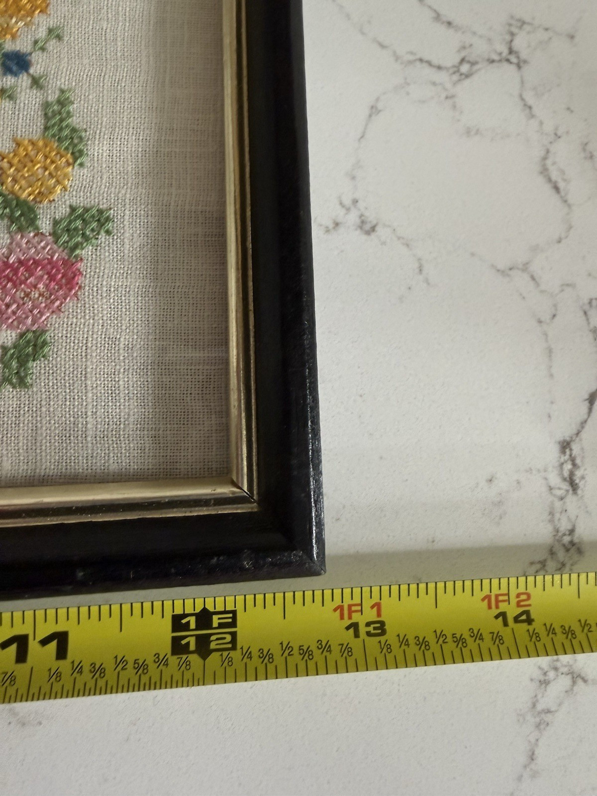 “THERE’S NO PLACE LIKE HOME EXCEPT GRANDMA’S” Framed Finished Cross Stitch