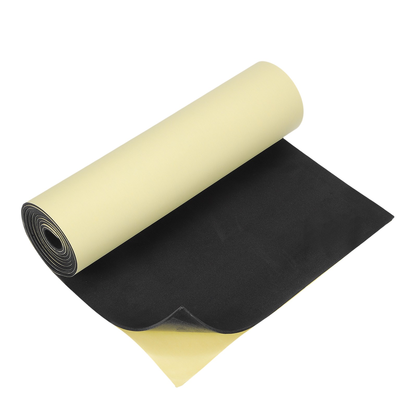 EVA Foam Roll with Adhesive Backing, 3mm 1/8″ Thick 78”x13”, Black