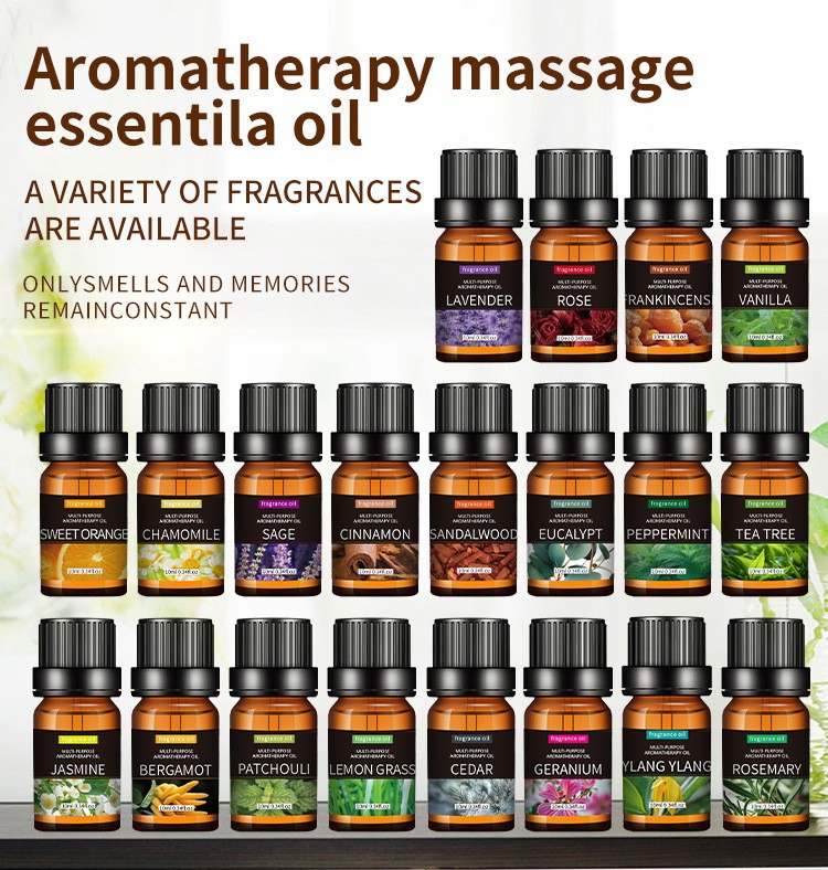 10ml Aromatherapy Massage Essential Oils Buy 3 Get 5 Free USA Stock