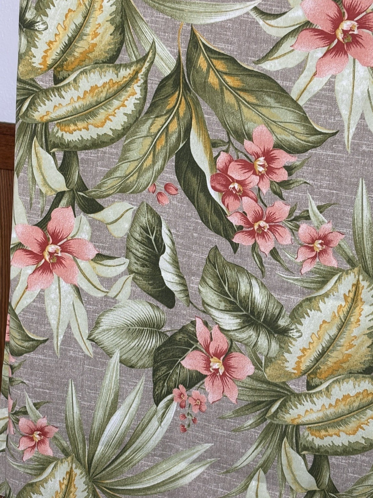 Freeport Summer Indoor outdoor fabric Tropical Fauna & Flowers 2 -Pieces X 54”