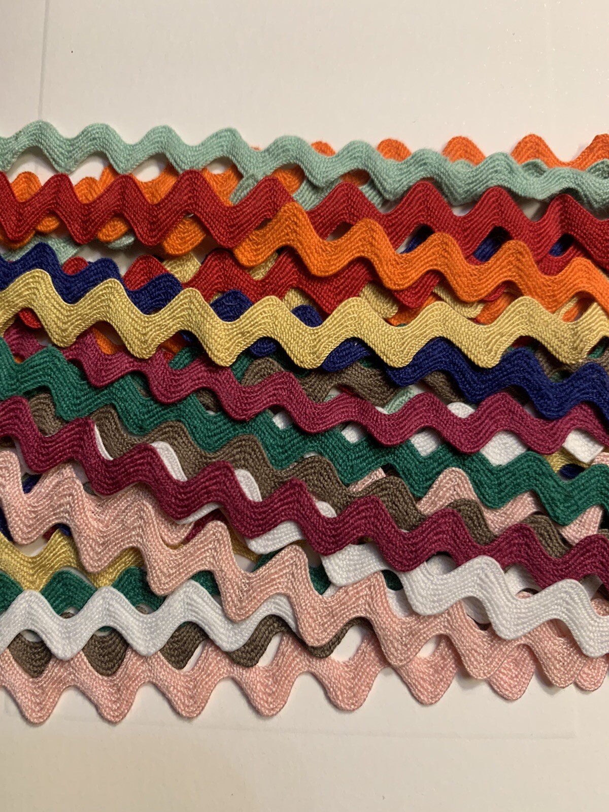 10 yd~ Vintage Assorted Cotton Medium rick rack Trim – NOS