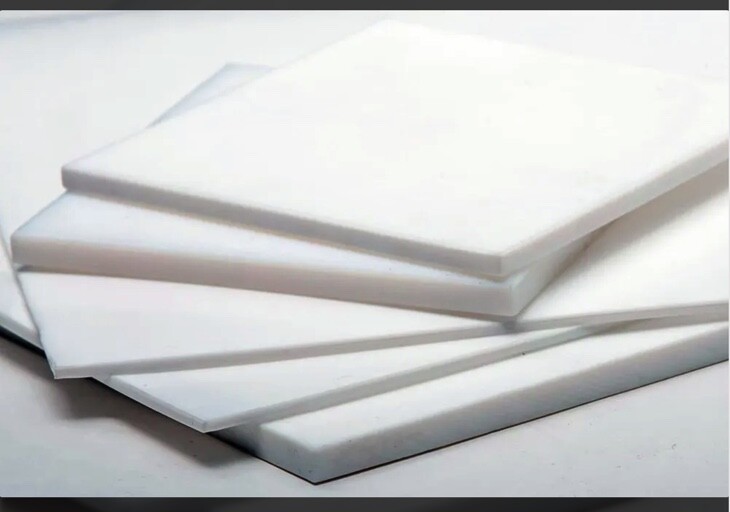 White Teflon PTFE Virgin Plastic Sheet, Various Sizes and Thicknesses