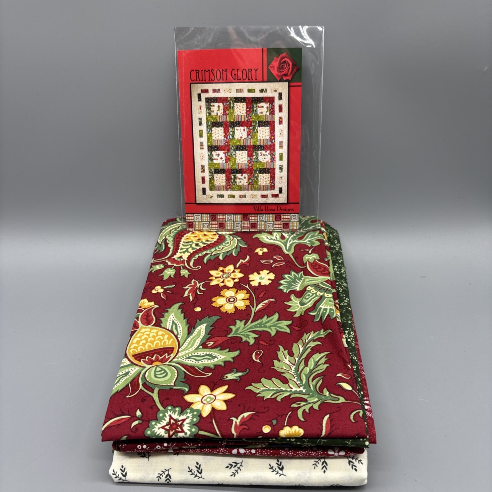Quilt Kit – Villa Rosa Designs Crimson Glory 52” X 64” Quilt