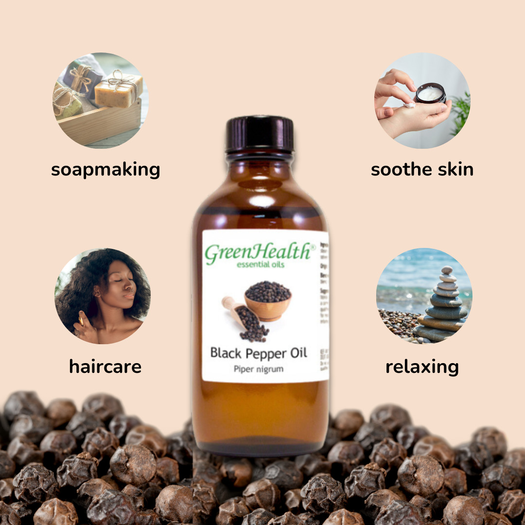 5 ml Black Pepper Essential Oil (100% Pure & Natural) – GreenHealth