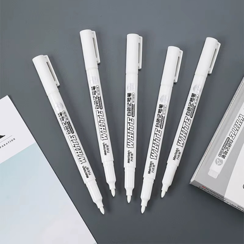 3pcs White Waterproof Permanent Paint Marker Pens for Metal Wood Fabric