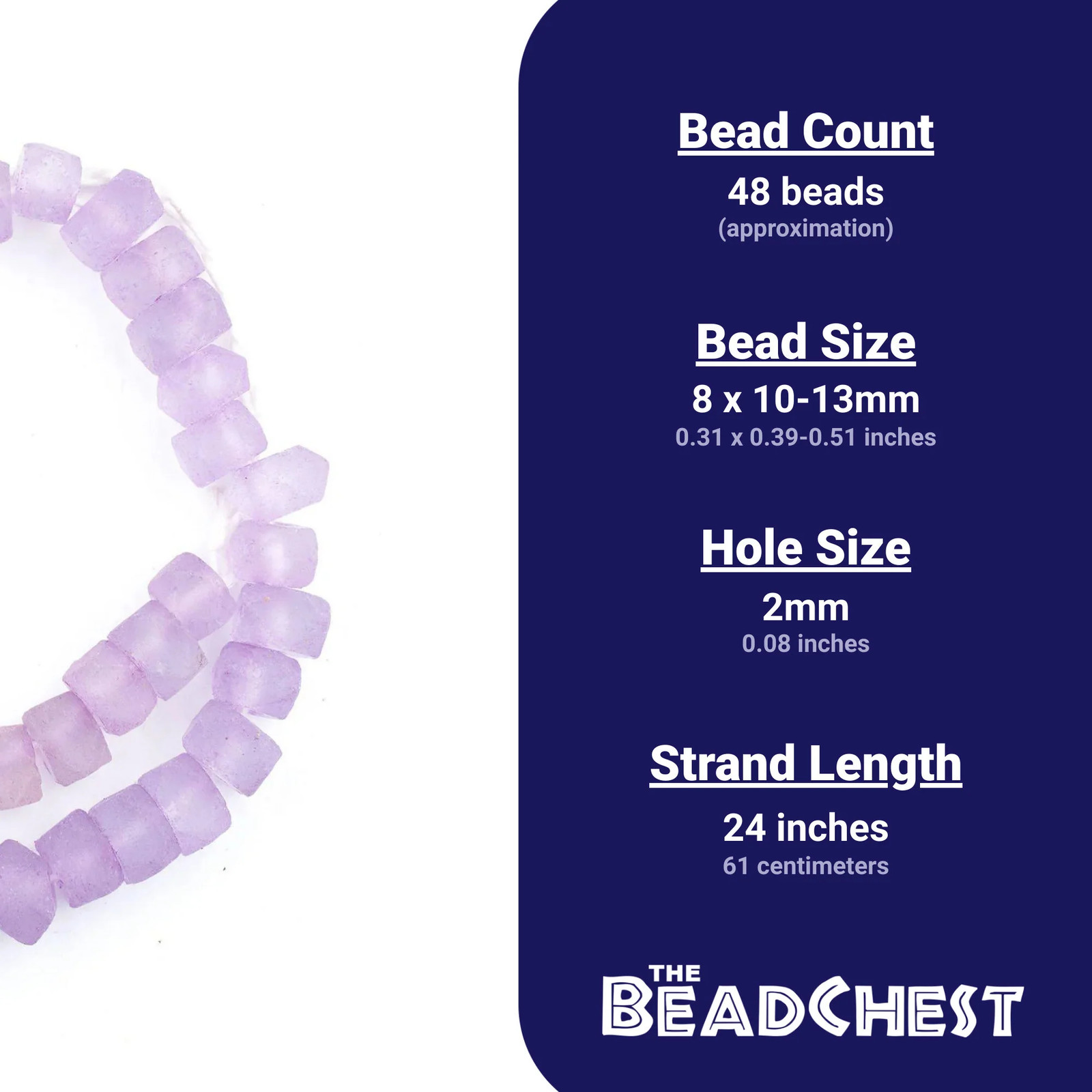 Candied Purple Faceted Recycled Java Sea Glass Beads 12mm Indonesia Large Hole