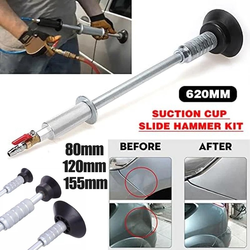 Upgraded Car Dent Air Pneumatic Dent Puller Car Auto Body Repair 3PCS Suction Cu
