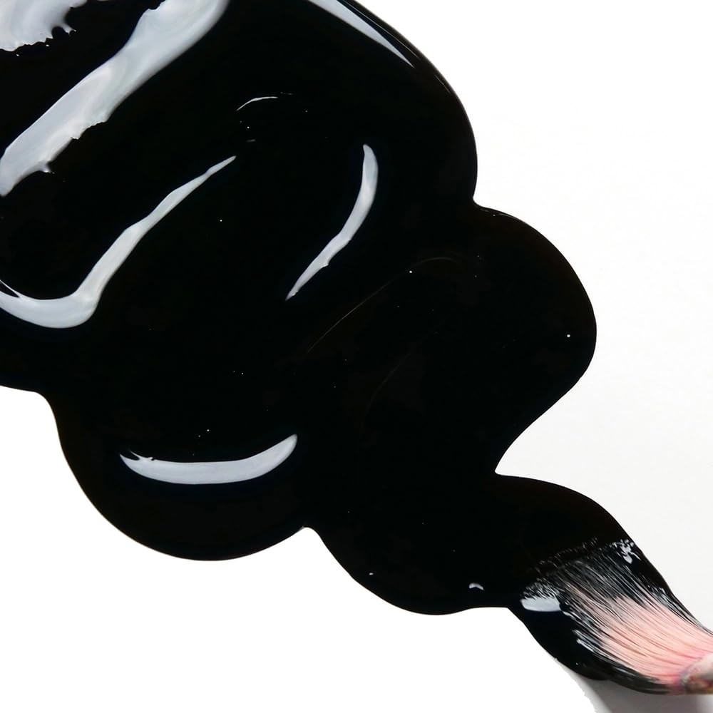 GOLDEN High Flow Acrylics, Carbon Black, 1 fl. oz. Bottle, Professional Acryl…