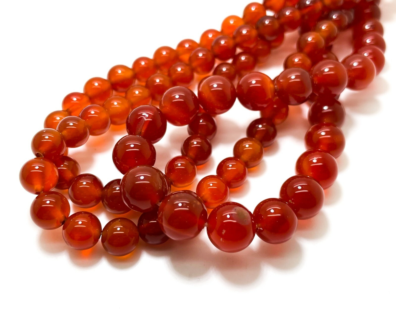 Carnelian Smooth Round Natural Sphere Ball Gemstone Beads (4mm 6mm 8mm 10mm)