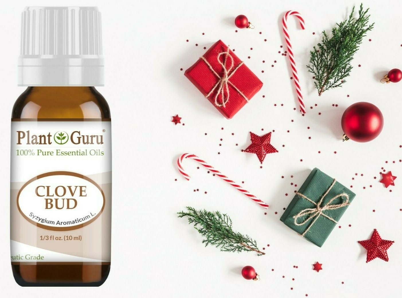 Christmas Holiday Essential Oil Set Pure Aromatherapy Balsam Fir Clove Cinnamon