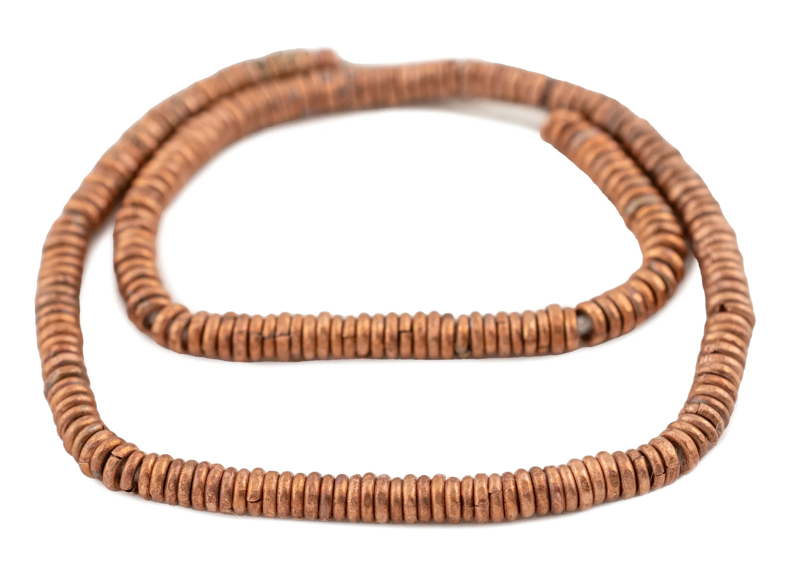 Kenya Copper Heishi Beads 4mm African 30 – 32cm Handmade