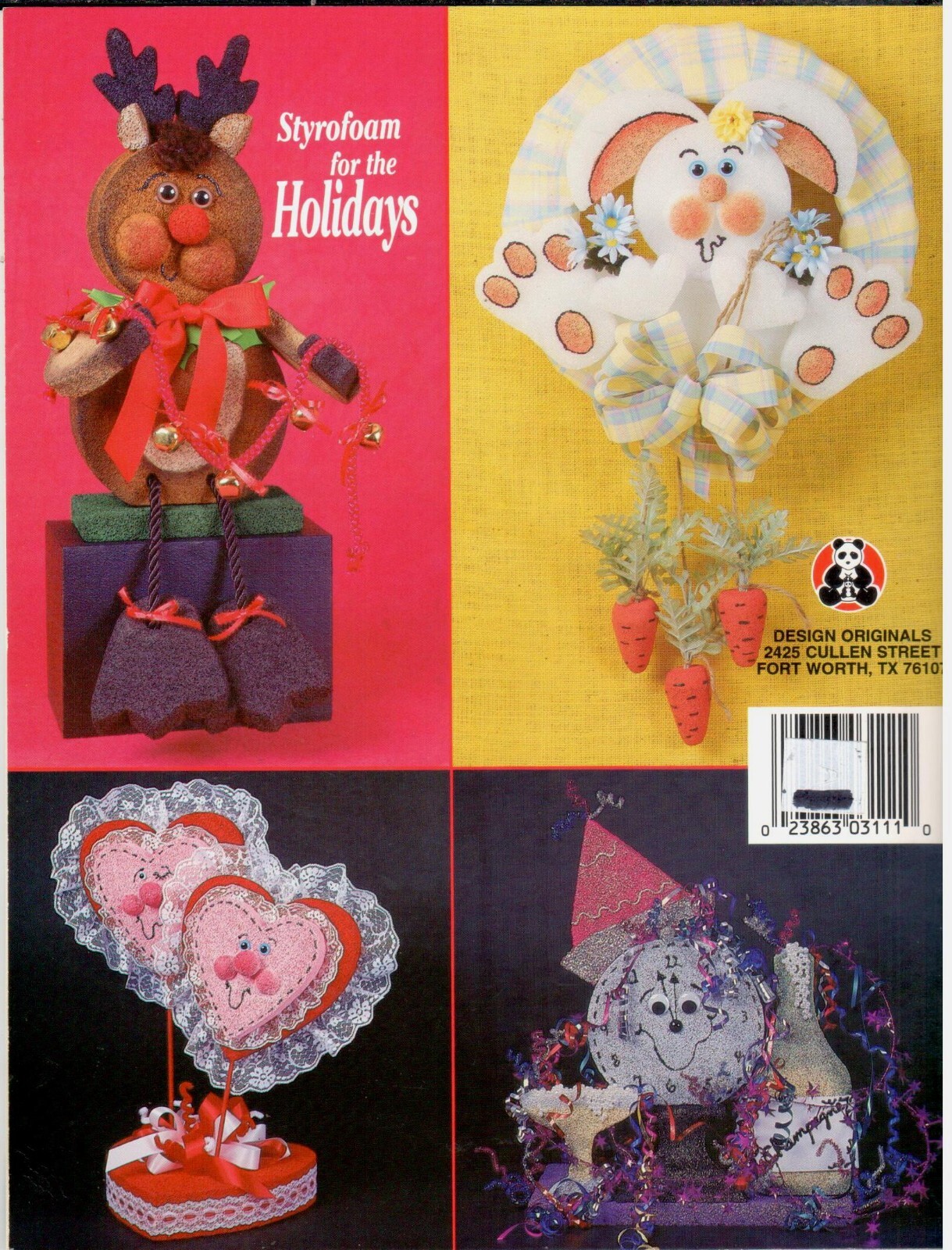 Styrofoam for the Holidays VTG Seasonal All Ages Kid’s Craft Projects Patterns