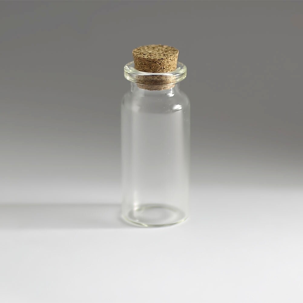 Wholesale 0.5–10ML Tiny Clear Glass Bottles Empty Glass Bottle With Cork Vials