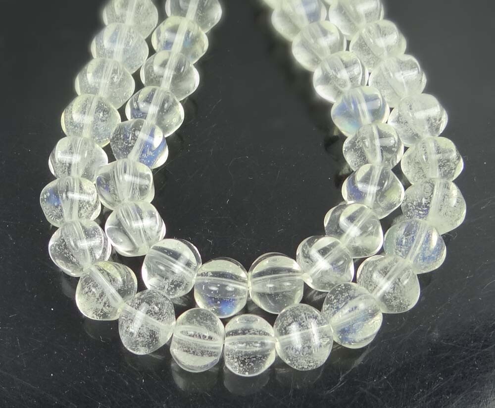10mm Pineapple Quartz Melon Pumpkin Rondelle Beads (24 pcs)