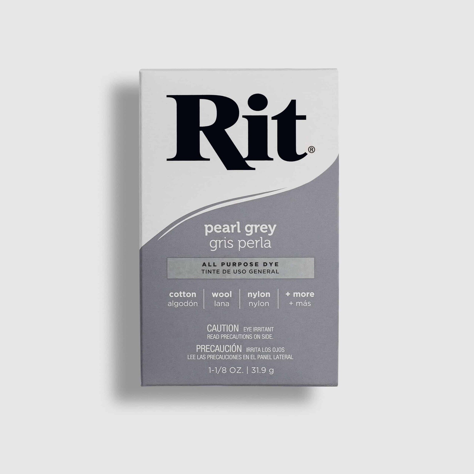 RIT Powder Dye ( Pearl Grey) – All Purpose Concentrated Fabric Dye (Light Grey)